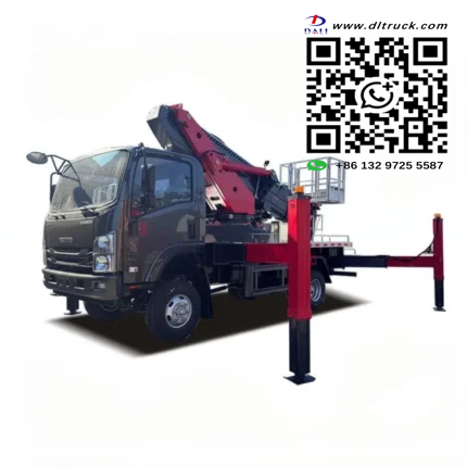 Chengli factory ISUZU 30m telescopic arm skylift truck complete view