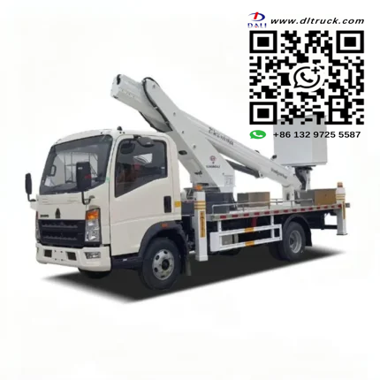 Sinotruk 21m aerial work platform truck with ZZ104 chassis and SINOTRUK HW cabin