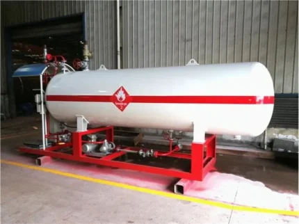 5CBM LPG skid station with carbon steel Q345R tank