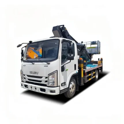Chengli ISUZU 30m aerial manlift truck with 7-section boom extended