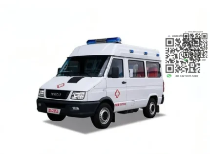IVECO negative pressure ambulance exterior front view