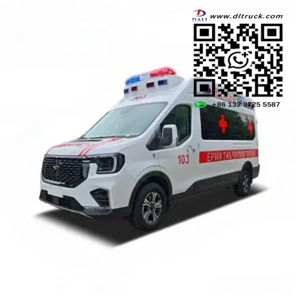CHENGLI Ford high roof ICU ambulance exterior front view