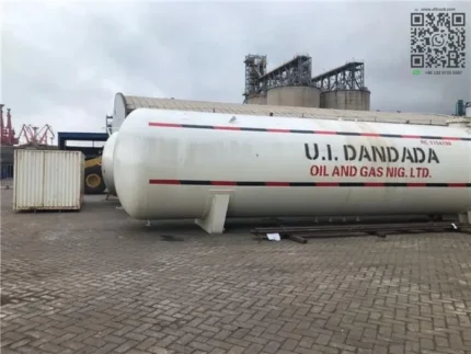 70m3 cylindrical LPG storage tank with dome ends
