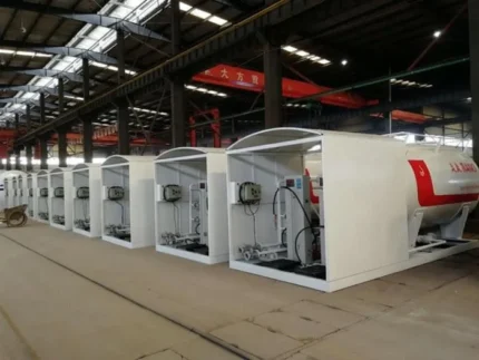 Chengli 10000L LPG skid station outdoor view