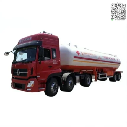 Chengli 17 ton double axle LPG tanker trailer side view