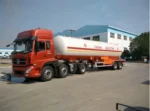 18MT LPG tanker trailer side view showing tank body