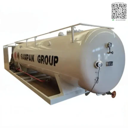 Chengli 10MT LPG skid refilling station overall view