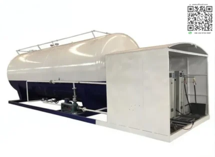 Chengli 40000L LPG tanker skid station exterior view