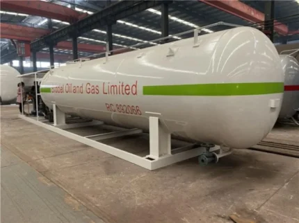 20000 liter LPG skid station tank dimensions 8174 x 1840 x 2410 mm