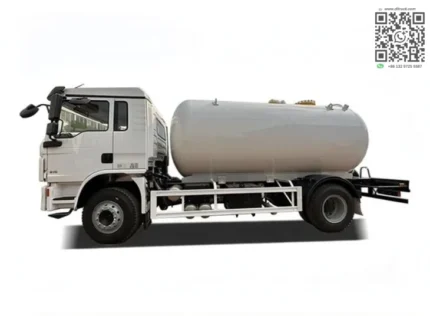 15000 liter Q345R LPG tank on truck chassis