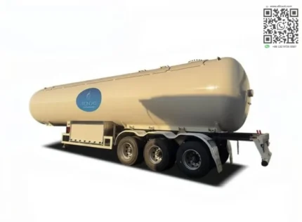 Q345 steel cylindrical tank body on chassis frame