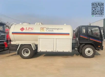 Kenya LPG tank truck shown at Chengli manufacturing facility