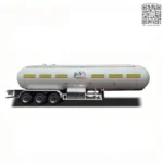 Q345R steel tank body with 12mm thickness on LPG tanker trailer