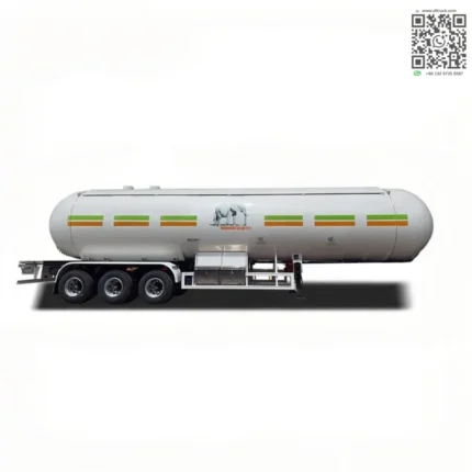 Q345R steel tank body with 12mm thickness on LPG tanker trailer