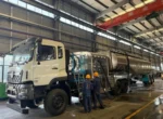 WEILONG brand fuel dispenser trailer side view
