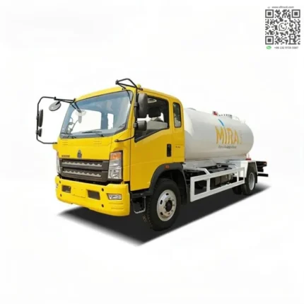 10,000-litre Q345R steel LPG tank on truck frame