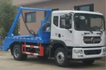 Carbon steel garbage box on 4x2 chassis side view