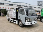 Rear loading platform with worker foot transport area