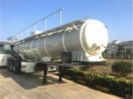 V-shape chemical tank with dished ends and single compartment