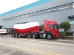 Q235 steel tank body with 4mm thickness on bulk cement trailer