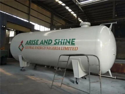 Q345R carbon steel cylindrical propane tank with end plates