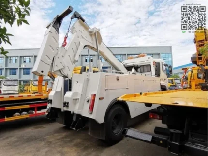 16-ton wrecker tow truck rear view