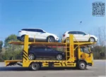 Hydraulic extendable upper platform on HOWO car carrier