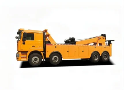 SHACMAN F3000 8x4 wrecker towing system rear view