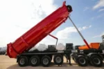 High quality tipping semi trailer with 4 axle configuration