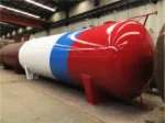 50000 liters capacity bullet LPG storage tank side view