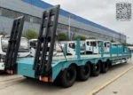 FUWA brand axles on Chengli low loader trailer