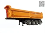 Front axle liftable mechanism on dump trailer