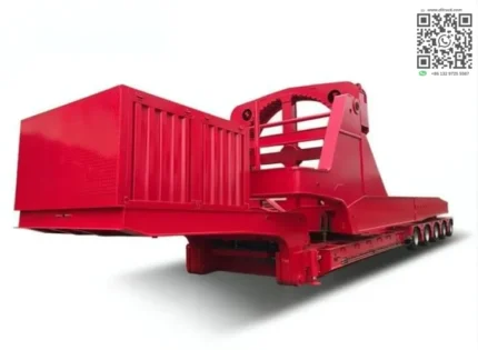 Chengli lowbed trailer turntable mechanism for blade loading