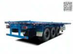 ISO twist locks mounted on flatbed trailer floor