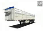 Rear view of Chengli cargo semi trailer with fence body