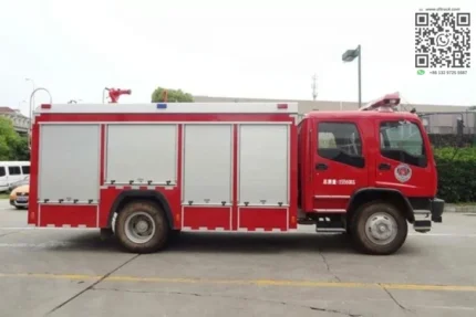 Water and foam monitor on Chengli fire truck