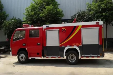 5000L liquid tanker on fire truck chassis