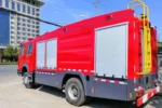 WD615.87 engine compartment of fire truck