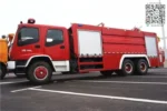 ISUZU 6X4 fire truck water tank capacity compartment