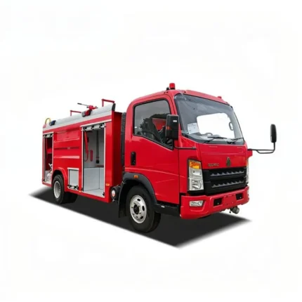 3000L carbon steel water tank on fire truck chassis