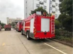 CB fire pump and PS series fire gun on the truck