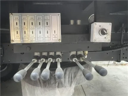 Right-hand drive cab with worker platform at height