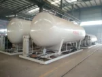 Carbon steel Q345R LPG skid station pressure vessel