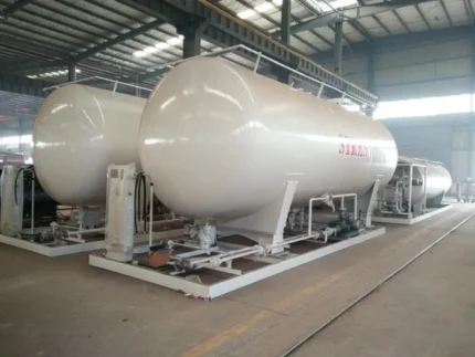 Carbon steel Q345R LPG skid station pressure vessel