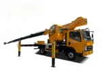 Operator cabin of HOWO bucket truck with single row seat and A/C