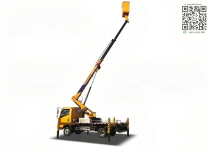 12m boom aerial work platform truck operating position