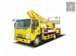 Six-section telescopic boom extending vertically to a maximum working height of 32 meters