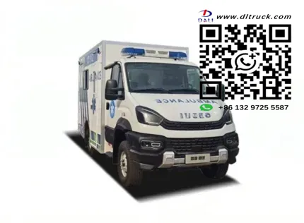 Side profile of the 5665mm mobile clinic showing compact proportions