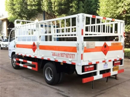 Q235 steel load body on Chengli LPG gas cylinder truck