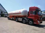 Chengli LPG trailer rear view with landing leg